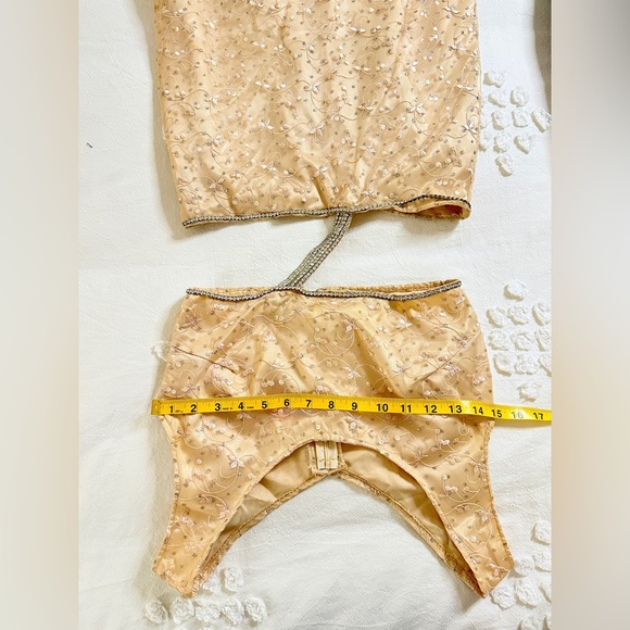 Custom Taylor Swift Fearless Two-Piece Prom Dress - Champagne/Diamond - 2 - Picture 12 of 14